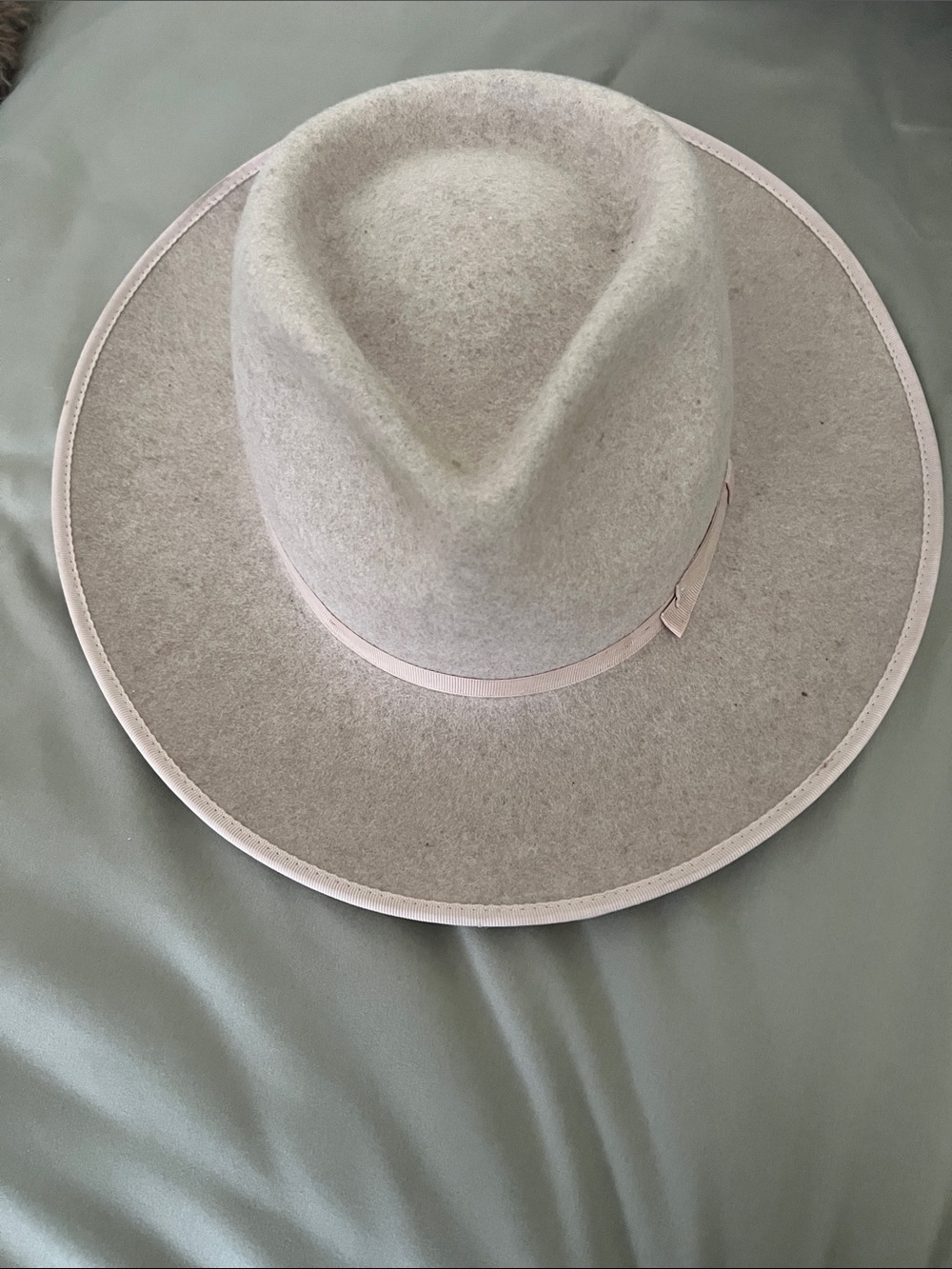 Tan medium Brim Wool Fedora Hat zertrue brand